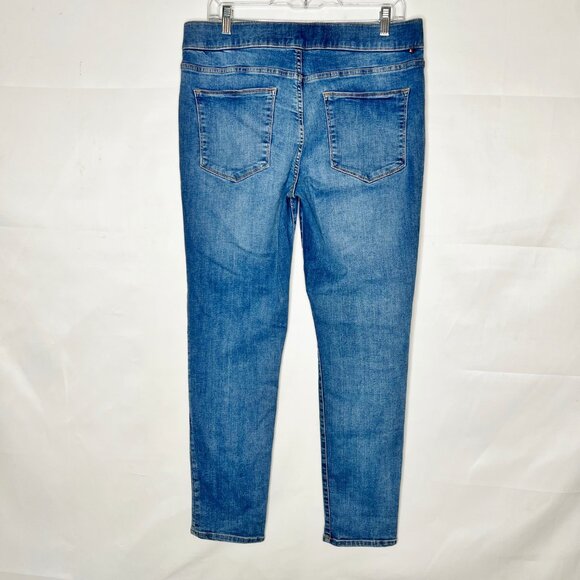 Tommy Hilfiger Women's Jeans sz 12 Gramercy Skinny Stretch Pull On Medium Wash - Picture 2 of 10